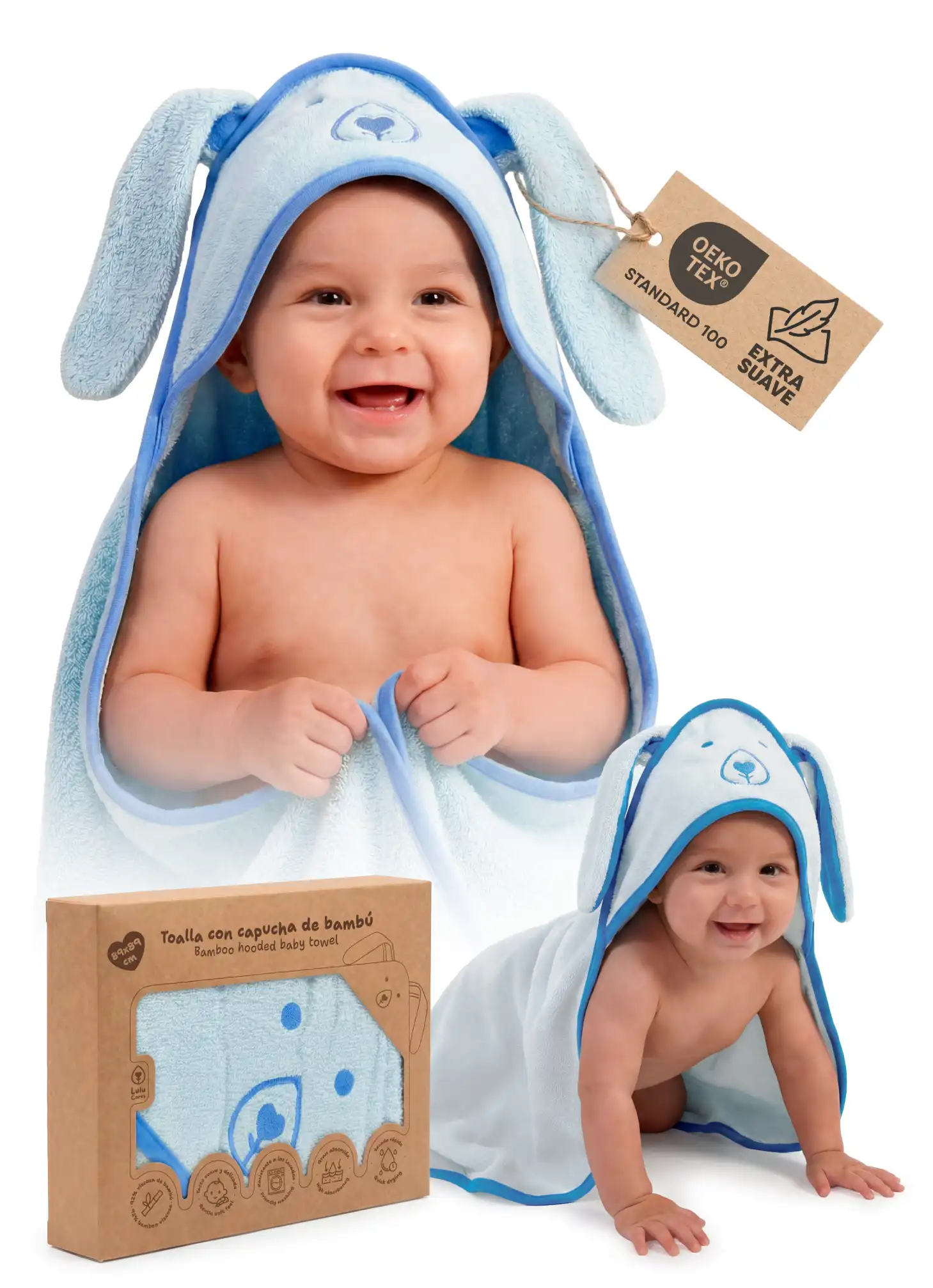 Después de optimización visual para toalla de bebe con capucha en Amazon