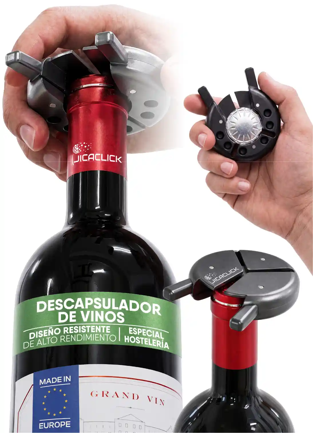 Diseño gráfico para Amazon de imagen principal para descapsulador de vinos