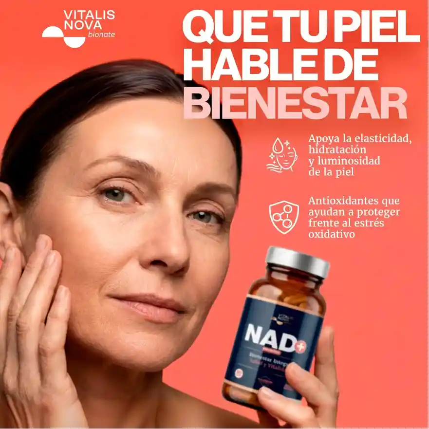 Creatividad Amazon para suplemento NAD+ Vitalis Nova